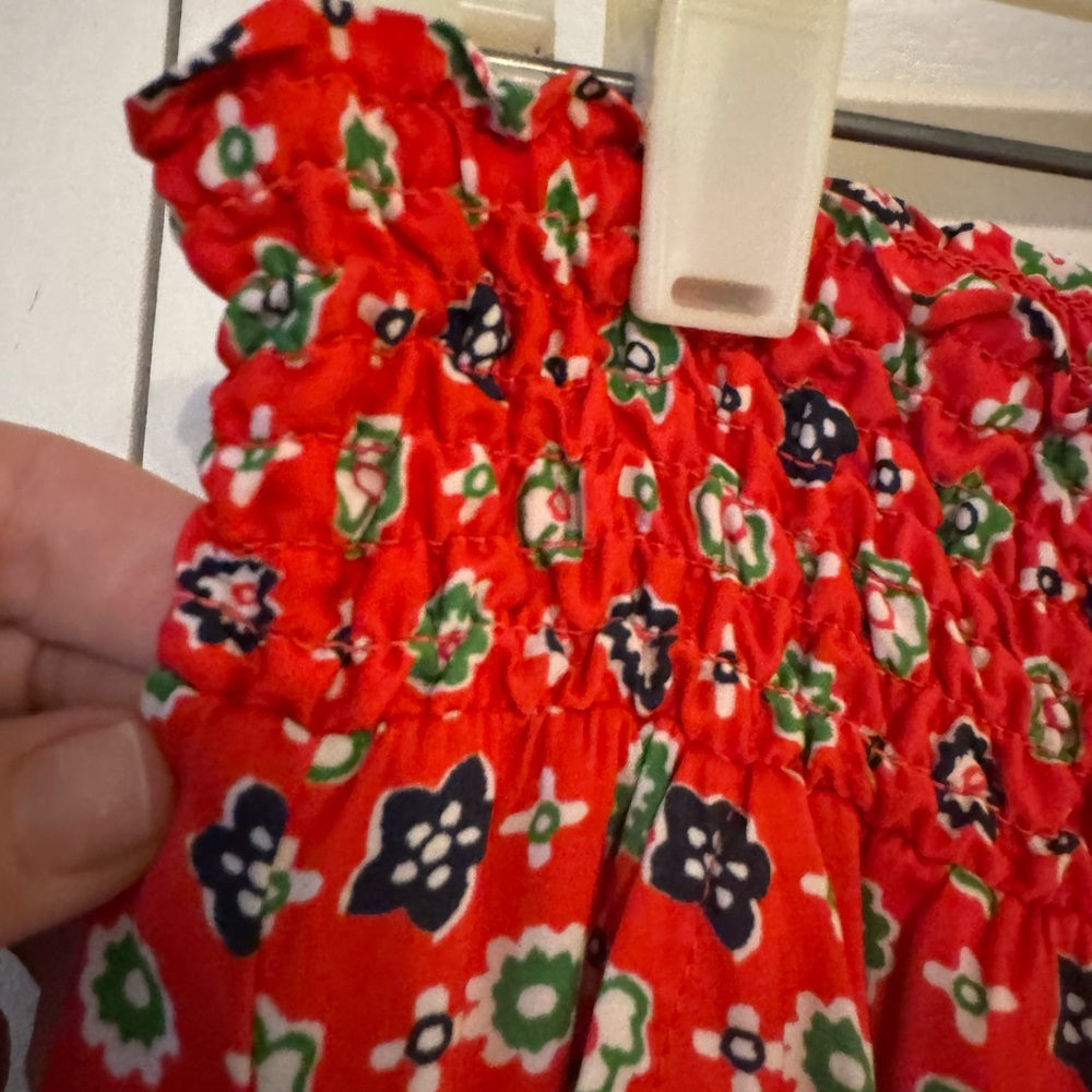 Aerie - Red Floral Wide-Leg Pants - Picture 3 of 7